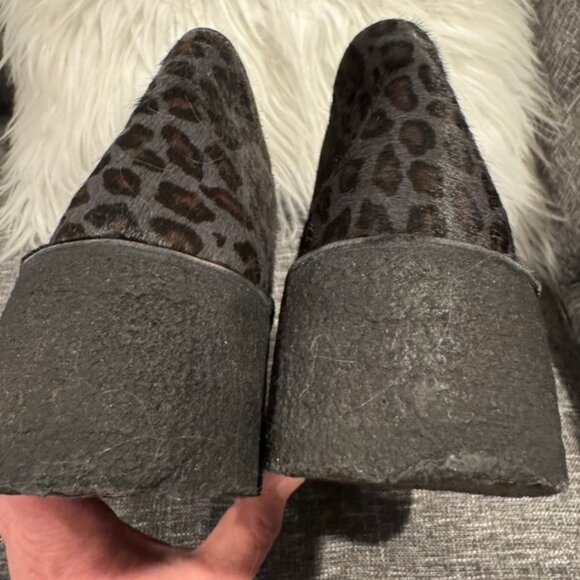 Clarks Originals Arisa Desert Boots – Gray Leopard Haircalf Leather – Size 8.5 - Picture 8 of 9